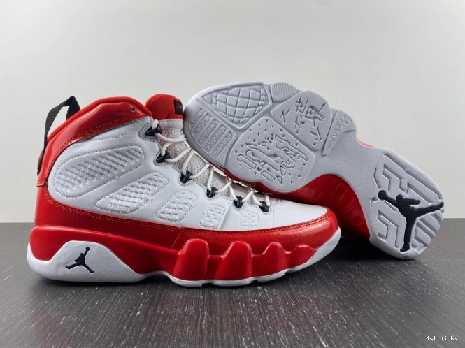 1st Kicks White 9 Jordan Retro Air 302370- Red BestValue Gym 629 1117